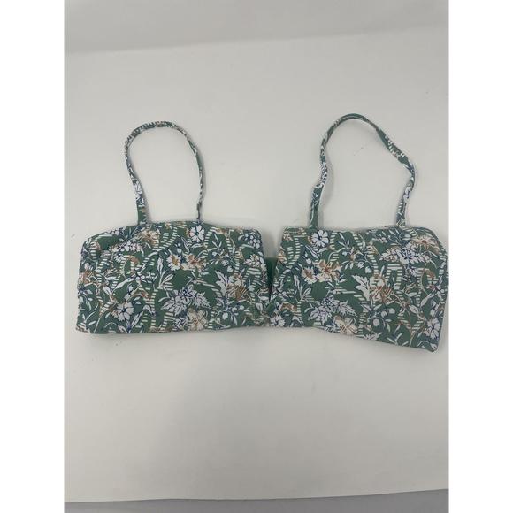 Veronica Beard Doyle Floral-Print Bandeau Bikini Top Multicolor L
